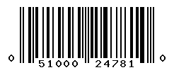 UPC barcode number 051000247810