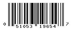 UPC barcode 051053196547