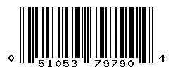 UPC barcode 051053797904