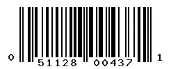 UPC barcode 051128004371