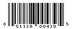 UPC barcode 051128004395