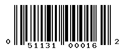 upc 051131000162 barcode image