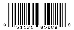 UPC barcode number 051131659889