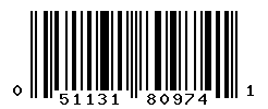UPC barcode number 051131809741