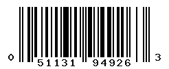 UPC barcode number 051131949263