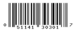 UPC barcode 051141303017