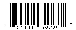 UPC barcode 051141303062