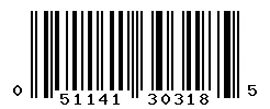 UPC barcode 051141303185