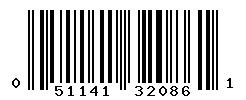 UPC barcode number 051141320861