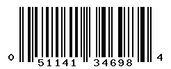 UPC barcode number 051141346984