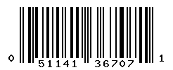 UPC barcode number 051141367071