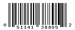 UPC barcode number 051141388052