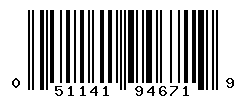 UPC barcode number 051141946719