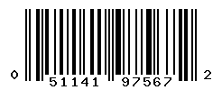 UPC barcode number 051141975672