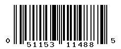 UPC barcode number 051153114885