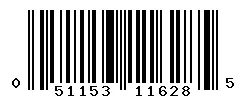 UPC barcode 051153116285
