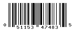UPC barcode 051153474835
