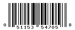 UPC barcode 051153547058