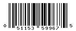 UPC barcode 051153599675