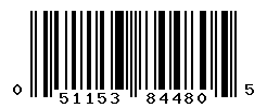 UPC barcode number 051153844805