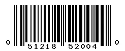 UPC barcode 051218520040