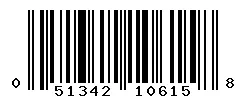 UPC barcode 051342106158