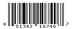 UPC barcode 051342107407
