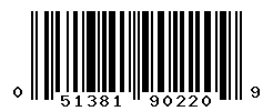 upc 051381902209 barcode image