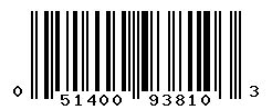 upc 051400938103 barcode image