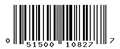 UPC barcode 051500108277