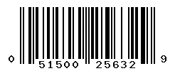 UPC 051500256329 barcode image