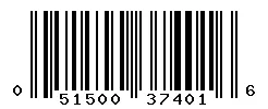 UPC 051500374016 barcode image