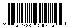 UPC barcode 051500382851