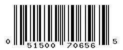 UPC 051500706565 barcode image