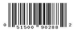 UPC barcode 051500902882