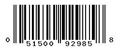 UPC barcode 051500929858