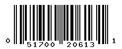UPC barcode number 051700206131