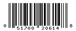 UPC barcode number 051700206148