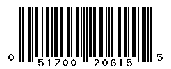 UPC barcode number 051700206155
