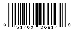 UPC barcode number 051700206179