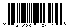 UPC barcode number 051700206216