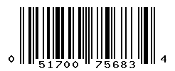 UPC barcode number 051700756834