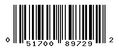 UPC barcode number 051700897292