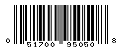 UPC barcode number 051700950508