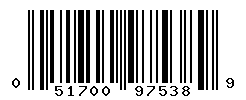 UPC barcode number 051700975389