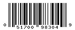 UPC barcode number 051700983049