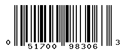 UPC barcode number 051700983063