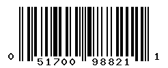UPC barcode number 051700988211