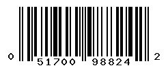 UPC barcode number 051700988242
