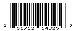 UPC barcode number 051712143257